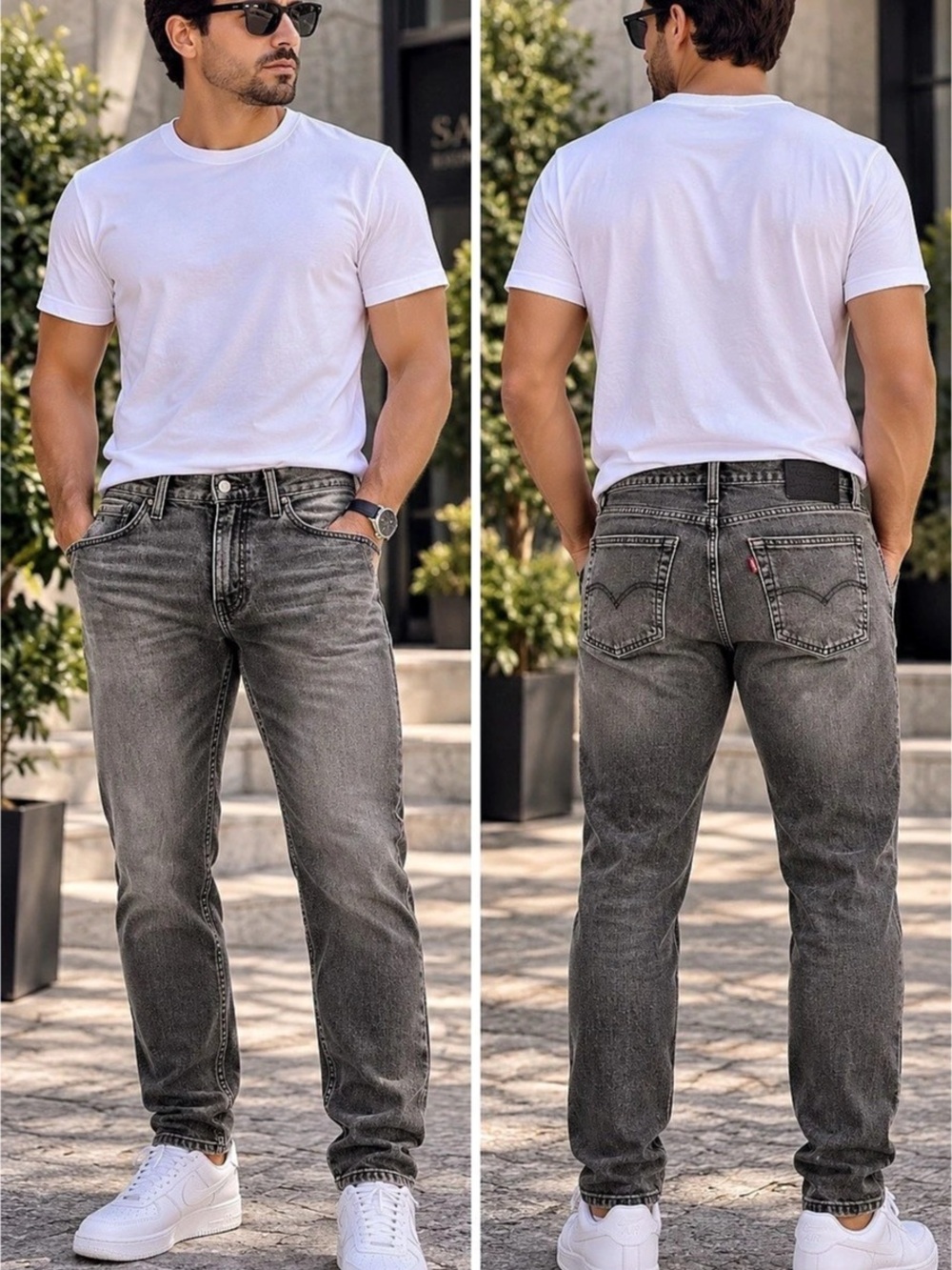 🌙✨🆕Levi's 511 Men's Gray Slim Jeans Waist 28 Length 30
